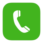 green phone icon press to call chloroplastes